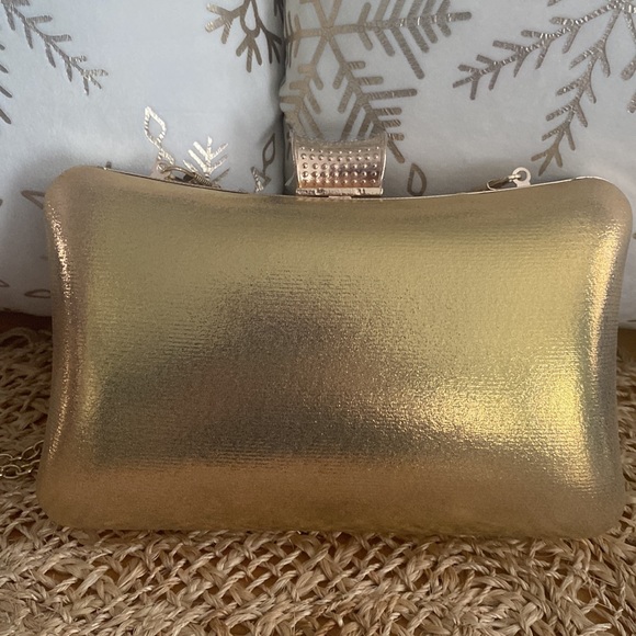 Alessia Gold & Rhinestone Clutch - Picture 3 of 15